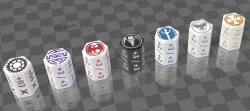 +X/+X counters for card game