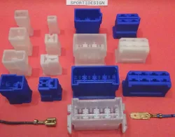 1-8 way Inline Car-Connectors, 6.3 mm