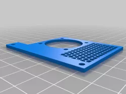 30mm Pi Fan Plate for Pibow Coupe with room for Camera Cable - Remix