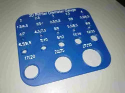 3D Printer Hole Shaft Gauge