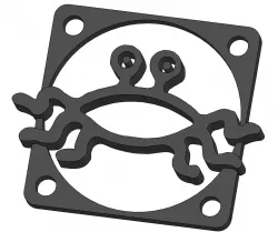 40mm fan grill - Flying Spaghetti Monster (FSM)