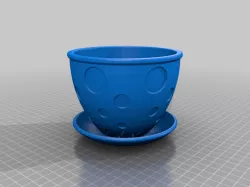 5" Polka Dot Planter Pot w/ Drainage