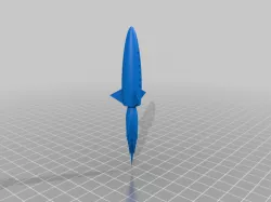 50's-style Rocketship on Moon Base