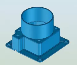 60x25 fan x 2.5" exhaust port with toggle switch