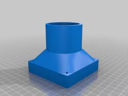 80 mm fan to 1.5" pvc pipe with air straightener
