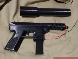 Airsoft Intratec TEC-9 GEN II 2 Stage Sionics Suppressor