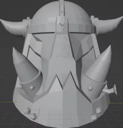 Armoured orc head 2