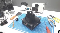Automatic alarm clock turret