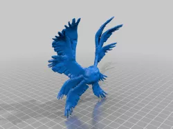 Biblically accurate angel tree topper (low poly)