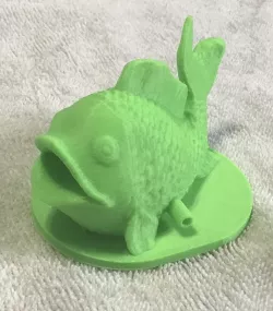 Bubbling fish aquarium decoration