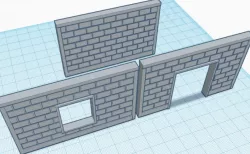 Cinder Block Garden Wall 28mm scale