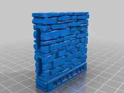 Clorehaven Wall A  Remix with smaller supports for Resin Printers 
