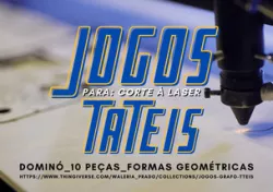 CORTE A LASER - DOMINÓ GRAFO-TÁTIL (10PÇS)