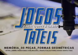 CORTE A LASER - JOGO DA MEMÓRIA GRAFO-TÁTIL (5PÇS - FORMAS)