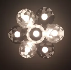 diamond low poly ceiling lamp