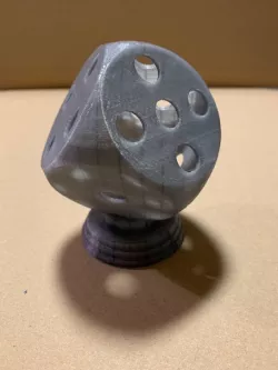 DICE Penholder or trophy gambling decoration
