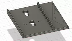 Display Halterung links/left Creality Ender 3 V2
