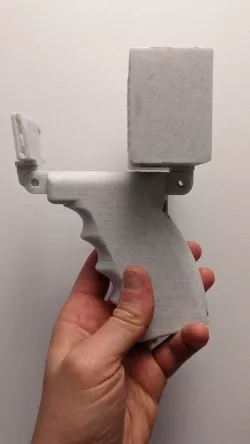 Dual 18650 battery grip with gopro mounts