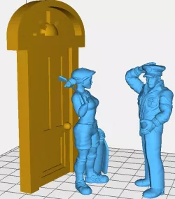 Entranceway with Door 28mm