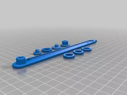 Expanding Sewing Gauge (Simflex Inspired) for Measuring Pleats and Button Holes