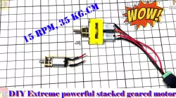 Extreme powerful stacked geared motor