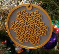 Gosper flake ornament/coaster