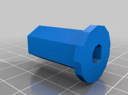 Green Wheel Hex Adapter to 6mmD shaft for Andymark wheel