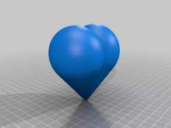 Heart 3D parametric experiments openSCAD code