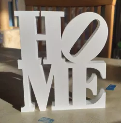 Home letters sculpture