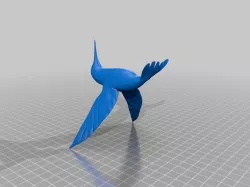 Hummingbird ornament (split model