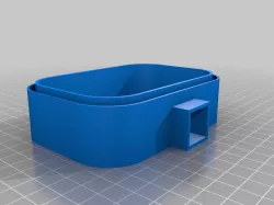 Hydroponic NFT End Caps with Drain, Convert 3x4" Vinyl Downspouts