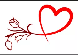 Love Flowers 2D Wall Art