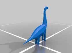 low poly dinosaur v1 tall boi