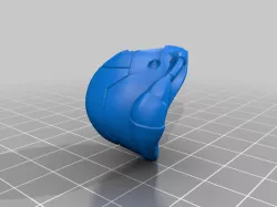 Metroid Samus Aran More Damaged Helmet
