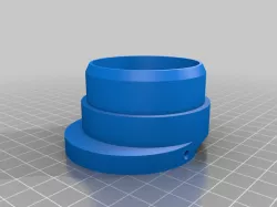 Microscope Objective Cover and Barlow Lens Support for Cheap Binocular 20x 40x PCB Microscope