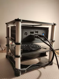 mini PC (Brix, Nuc, ...) cooling mount rack stand