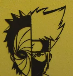 Naruto Obito/Kakashi wall art