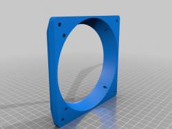 3D Printed Exhaust Fan Flange 92mm to 75mm by rcnsol