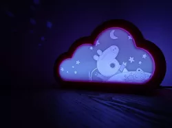 Peppa Pig Lithophane for Cloudy little night light