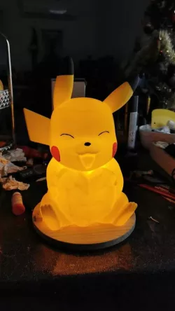 Pikachu lamp luban3d