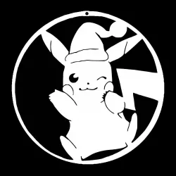 Pikachu Ornament + stencil