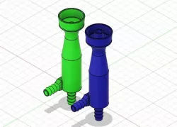 Pop Bottle Cyclonic Separator for Electro-Chemical Machining (ECM)