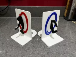 Portal Bookend - Remixed for different colour printing