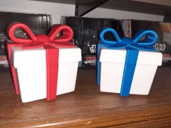 Present Gift Box with Balloon
