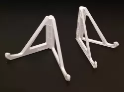 Print-in-place folding phone/tablet stand with 2 positions