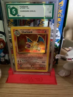 PSA/GRAAD Pokémon Card Holder Stand - Fire Type