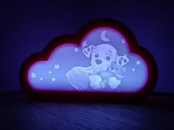 Puppy Lithophane for Cloudy little night light