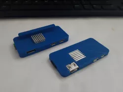 Raspberry Pi Zero 2 slim snap-case (also with GPIO + cover)