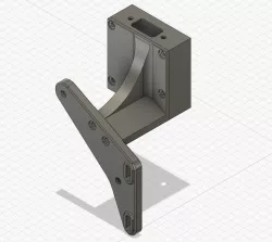 Remixed hemera v6 duct mount to add a DB9 