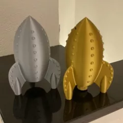Retro Rocket Piggy Bank (original remix)